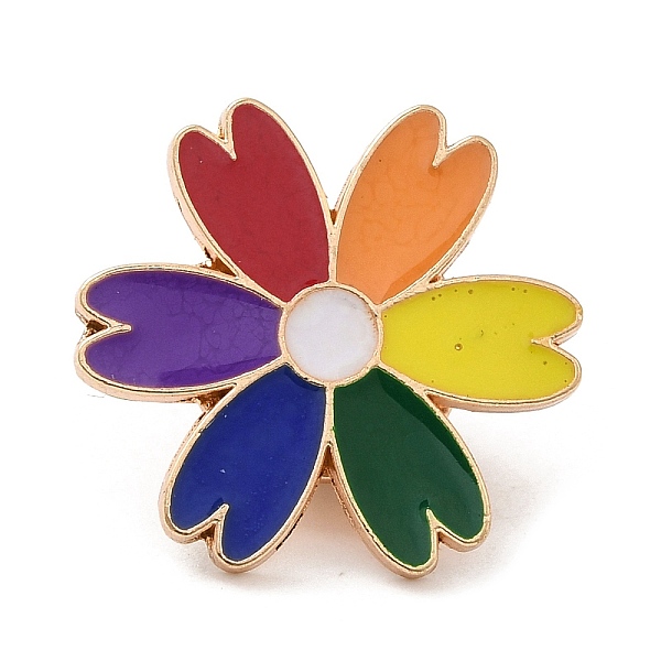PandaHall Pride Rainbow Theme Enamel Pins, Light Gold Alloy Badge for Backpack Clothes, Colorful, Flower, 20.5x1.5mm Alloy+Enamel Flower
PandaHall Pride Rainbow Theme Enamel Pins, Light Gold Alloy Badge for Backpack Clothes, Colorful, Flower, 20.5x1.5mm Alloy+Enamel Flower