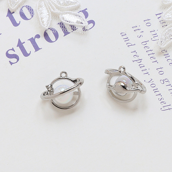 PandaHall Alloy Rhinestone Pendant with Resin, Platinum, Planet, 19x16mm Alloy+Rhinestone Planet
PandaHall Alloy Rhinestone Pendant with Resin, Platinum, Planet, 19x16mm Alloy+Rhinestone Planet