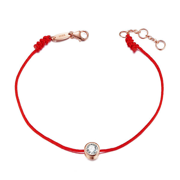 PandaHall SHEGRACE 925 Sterling Silver Bracelet, Nylon Cord with Grade AAA Cubic Zirconia, with S925 Stamp, Rose Gold, 6-1/4 inch(160mm)..., Red
PandaHall SHEGRACE 925 Sterling Silver Bracelet, Nylon Cord with Grade AAA Cubic Zirconia, with S925 Stamp, Rose Gold, 6-1/4 inch(160mm)..., Red