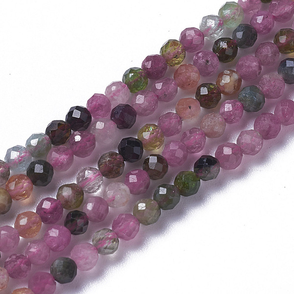PandaHall Natural Tourmaline Beads Strands, Faceted, Round, 2~3x2~2.5mm, Hole: 0.2mm, about 181~210pcs/strand, 15.9~16.3 inch(40.4~41.5cm)...
PandaHall Natural Tourmaline Beads Strands, Faceted, Round, 2~3x2~2.5mm, Hole: 0.2mm, about 181~210pcs/strand, 15.9~16.3 inch(40.4~41.5cm)...