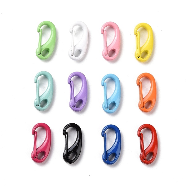 PandaHall Spray Painted Alloy Push Gate Snap Keychain Clasp Findings, Mixed Color, 25x12x7mm, Hole: 5.5x3.5mm, inner diameter: 13x5.5mm..., Multicolor
PandaHall Spray Painted Alloy Push Gate Snap Keychain Clasp Findings, Mixed Color, 25x12x7mm, Hole: 5.5x3.5mm, inner diameter: 13x5.5mm..., Multicolor