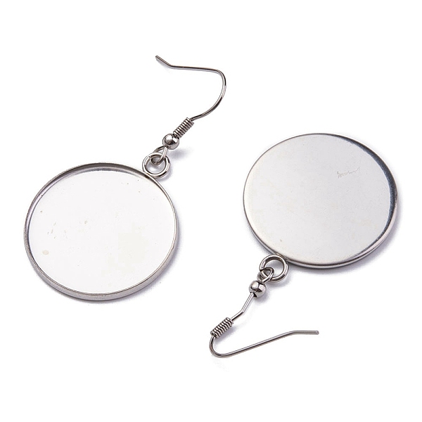 PandaHall 10Pcs 5 Size 304 Stainless Steel Earring Hooks, Flat Round Earring Settings, Stainless Steel Color, 40~55mm, 20 Gauge, Pin: 0.8mm...
PandaHall 10Pcs 5 Size 304 Stainless Steel Earring Hooks, Flat Round Earring Settings, Stainless Steel Color, 40~55mm, 20 Gauge, Pin: 0.8mm...