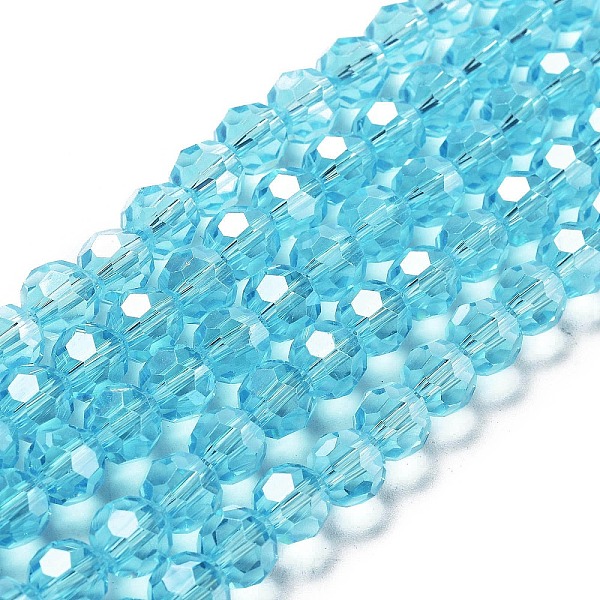 PandaHall Electroplate Transparent Glass Beads Strands, Faceted(32 Facets), Round, Pearl Luster Plated, Deep Sky Blue, 8mm, Hole: 1mm, about...
PandaHall Electroplate Transparent Glass Beads Strands, Faceted(32 Facets), Round, Pearl Luster Plated, Deep Sky Blue, 8mm, Hole: 1mm, about...
