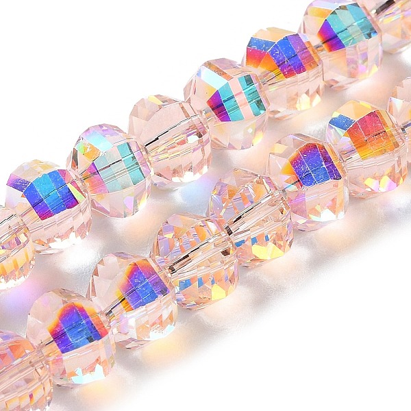 PandaHall Transparent Electroplate Glass Beads Strands, AB Color Plated, Faceted, Rondelle, Pink, 7.8x5.8~6.3mm, Hole: 1.5mm, about...
PandaHall Transparent Electroplate Glass Beads Strands, AB Color Plated, Faceted, Rondelle, Pink, 7.8x5.8~6.3mm, Hole: 1.5mm, about...