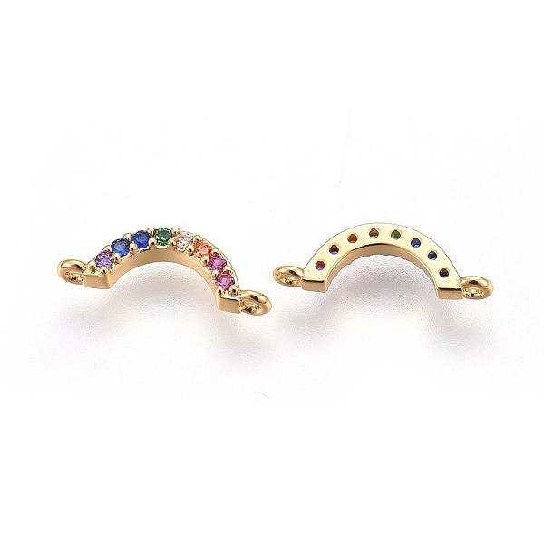 PandaHall Brass Cubic Zirconia Links, Long-Lasting Plated, Curved, Colorful, Real 18K Gold Plated, 4.3x13.8x2mm, Hole: 0.8mm Brass+Cubic...
PandaHall Brass Cubic Zirconia Links, Long-Lasting Plated, Curved, Colorful, Real 18K Gold Plated, 4.3x13.8x2mm, Hole: 0.8mm Brass+Cubic...