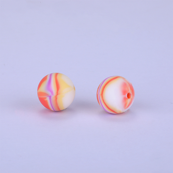 PandaHall Printed Round Silicone Focal Beads, Colorful, 15x15mm, Hole:2mm Silicone Round
PandaHall Printed Round Silicone Focal Beads, Colorful, 15x15mm, Hole:2mm Silicone Round