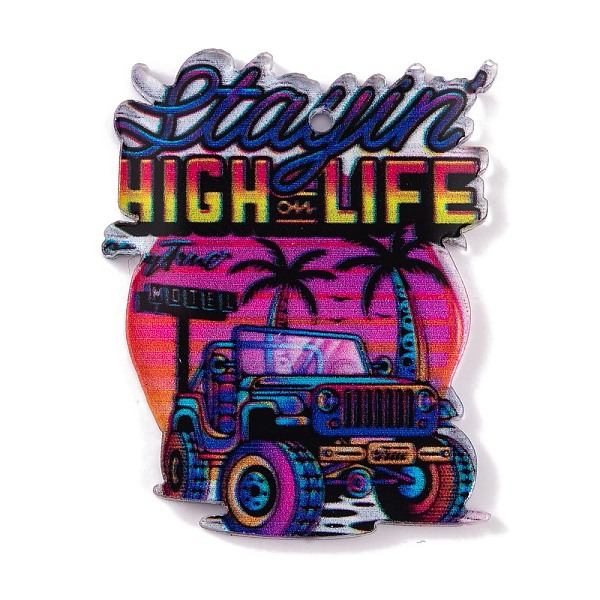 PandaHall Summer Theme Acrylic Pendants, Car, 38x30.5x2mm, Hole: 1.6mm Acrylic Car
PandaHall Summer Theme Acrylic Pendants, Car, 38x30.5x2mm, Hole: 1.6mm Acrylic Car