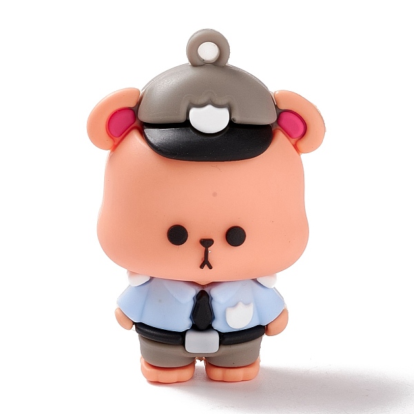 PandaHall Opaque PVC Plastic Pendants, Bear, Light Salmon, 49x32.5x24.5mm, Hole: 3mm PVC Bear
PandaHall Opaque PVC Plastic Pendants, Bear, Light Salmon, 49x32.5x24.5mm, Hole: 3mm PVC Bear