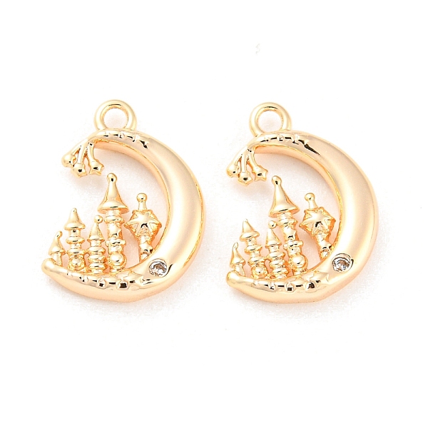 PandaHall Brass Micro Pave Cubic Zirconia Pendants, Moon, Real 18K Gold Plated, 12x9x2mm, Hole: 1.2mm Brass+Cubic Zirconia Moon Clear
PandaHall Brass Micro Pave Cubic Zirconia Pendants, Moon, Real 18K Gold Plated, 12x9x2mm, Hole: 1.2mm Brass+Cubic Zirconia Moon Clear