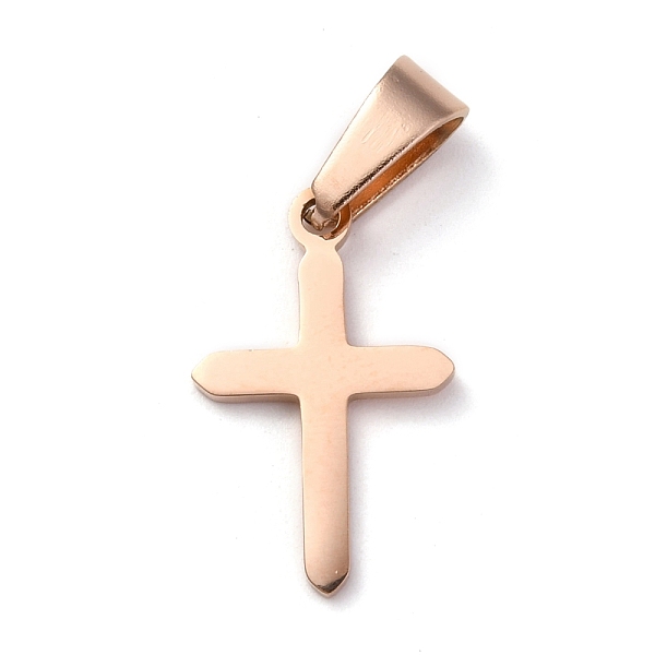 PandaHall 304 Stainless Steel Pendants, for Jewelry Making, Cross, Rose Gold, 19x12x1.2mm, Hole: 3.5x7mm 304 Stainless Steel Cross
PandaHall 304 Stainless Steel Pendants, for Jewelry Making, Cross, Rose Gold, 19x12x1.2mm, Hole: 3.5x7mm 304 Stainless Steel Cross