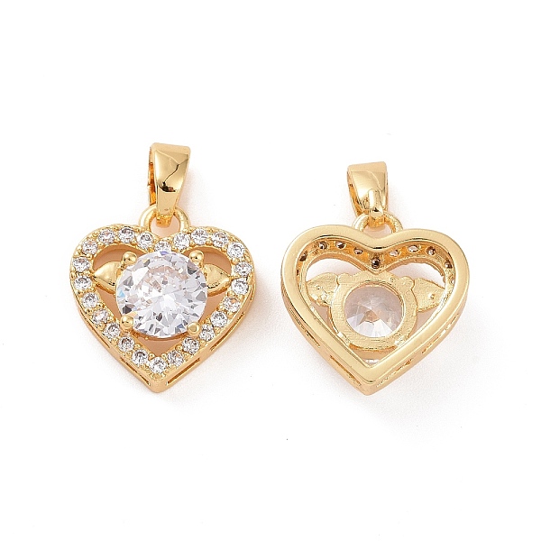 PandaHall Brass Micro Pave Cubic Zirconia Pendants, Heart Charms, Real 18K Gold Plated, 13x12x5mm, Hole: 2.3x4mm Brass+Cubic Zirconia Heart..., Clear
PandaHall Brass Micro Pave Cubic Zirconia Pendants, Heart Charms, Real 18K Gold Plated, 13x12x5mm, Hole: 2.3x4mm Brass+Cubic Zirconia Heart..., Clear