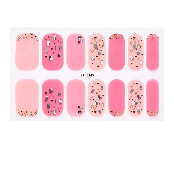 PandaHall Full Cover Nail Stickers, 3D Nail Decals, Self-Adhesive, with Glass & Rhinestone & Plastic, for Nail Tips Decorations, Pale Violet..., Pink
PandaHall Full Cover Nail Stickers, 3D Nail Decals, Self-Adhesive, with Glass & Rhinestone & Plastic, for Nail Tips Decorations, Pale Violet..., Pink