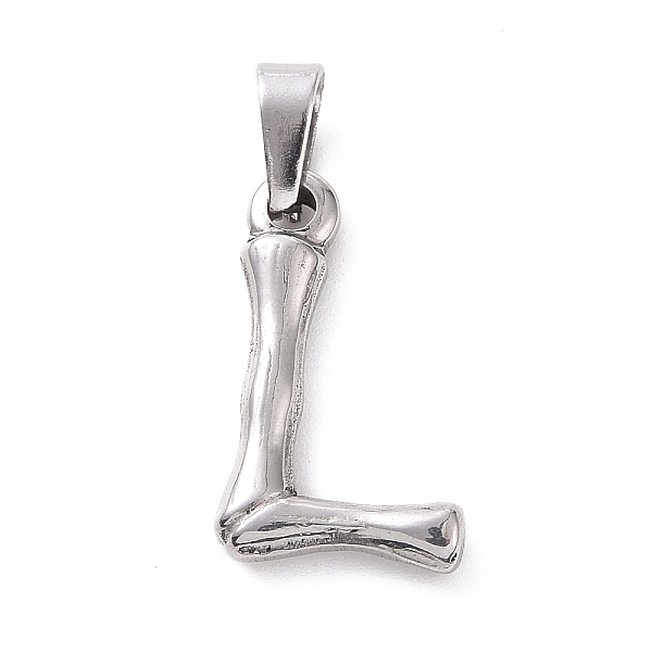 PandaHall 304 Stainless Steel Pendants, Bamboo Style, Stainless Steel Color, Letter.L, 19x11x3mm, Hole: 3x7mm 304 Stainless Steel Letter L
PandaHall 304 Stainless Steel Pendants, Bamboo Style, Stainless Steel Color, Letter.L, 19x11x3mm, Hole: 3x7mm 304 Stainless Steel Letter L