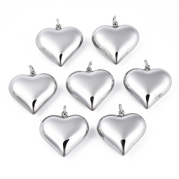 PandaHall 316 Surgical Stainless Steel Pendants, with Jump Rings, Heart, Stainless Steel Color, 17x16x5.5mm, Hole: 2.5mm, Jump Ring: 4x0.5mm...
PandaHall 316 Surgical Stainless Steel Pendants, with Jump Rings, Heart, Stainless Steel Color, 17x16x5.5mm, Hole: 2.5mm, Jump Ring: 4x0.5mm...