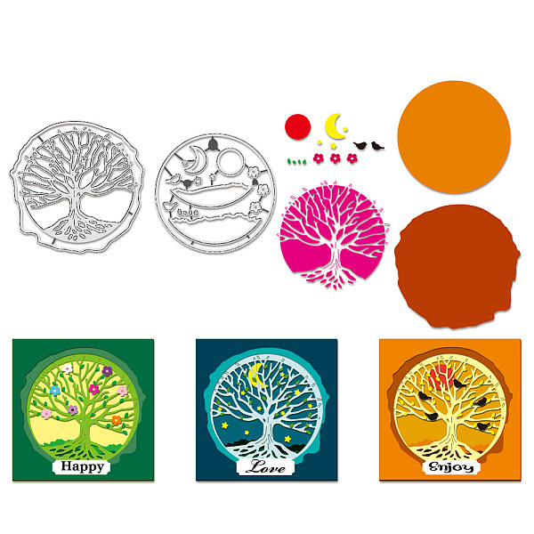 PandaHall BENECREAT 2Pcs Tree of Life Cutting Dies, Tree Border Background Stencils Sun Moon Stars Decorative Embossing Stencils for...
PandaHall BENECREAT 2Pcs Tree of Life Cutting Dies, Tree Border Background Stencils Sun Moon Stars Decorative Embossing Stencils for...