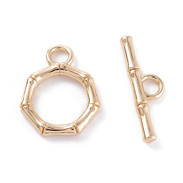 PandaHall Rack Plating Brass Toggle Clasps, Long-Lasting Plated, Bamboo Stick & Bar, Real 14K Gold Plated, Bamboo Stick: 17x13.5x2mm, Hole...
PandaHall Rack Plating Brass Toggle Clasps, Long-Lasting Plated, Bamboo Stick & Bar, Real 14K Gold Plated, Bamboo Stick: 17x13.5x2mm, Hole...