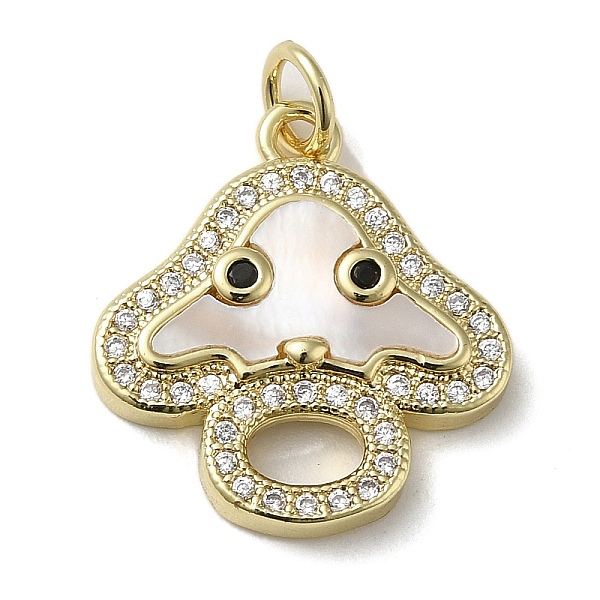 PandaHall Brass Micro Pave Cubic Zirconia Pendants, with Shell, Mushroom, Real 18K Gold Plated, 19.5x18x3.5mm, Hole: 3.4mm Brass+Cubic..., Clear
PandaHall Brass Micro Pave Cubic Zirconia Pendants, with Shell, Mushroom, Real 18K Gold Plated, 19.5x18x3.5mm, Hole: 3.4mm Brass+Cubic..., Clear