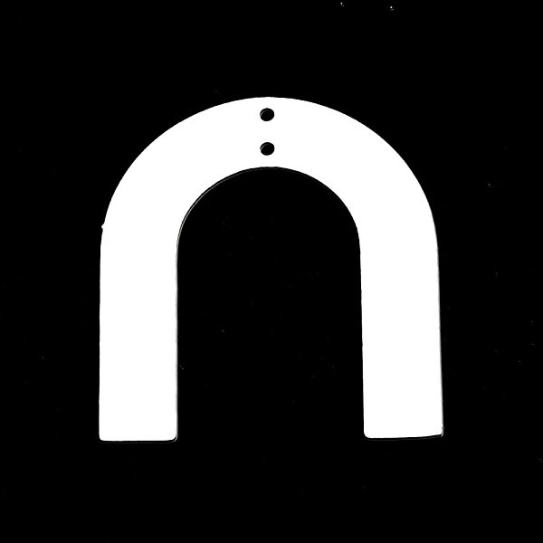PandaHall 201 Stainless Steel 2-Loop Link Pendants, Laser Cut, Arch, Stainless Steel Color, 34x31x1mm, Hole: 1.5mm 201 Stainless Steel...
PandaHall 201 Stainless Steel 2-Loop Link Pendants, Laser Cut, Arch, Stainless Steel Color, 34x31x1mm, Hole: 1.5mm 201 Stainless Steel...