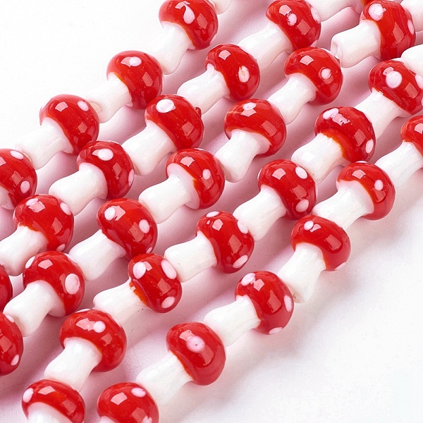 PandaHall Handmade Lampwork Beads Strands, Mushroom, Red, 12x16mm, Hole: 1mm, about 25 pcs/strand, 16 inch Lampwork Mushroom Red
PandaHall Handmade Lampwork Beads Strands, Mushroom, Red, 12x16mm, Hole: 1mm, about 25 pcs/strand, 16 inch Lampwork Mushroom Red