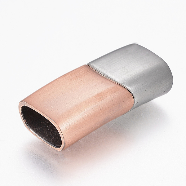 PandaHall 304 Stainless Steel Magnetic Clasps with Glue-in Ends, Rectangle, Rose Gold & Stainless Steel Color, 29x14x8mm, Hole: 6x12mm 304...
PandaHall 304 Stainless Steel Magnetic Clasps with Glue-in Ends, Rectangle, Rose Gold & Stainless Steel Color, 29x14x8mm, Hole: 6x12mm 304...