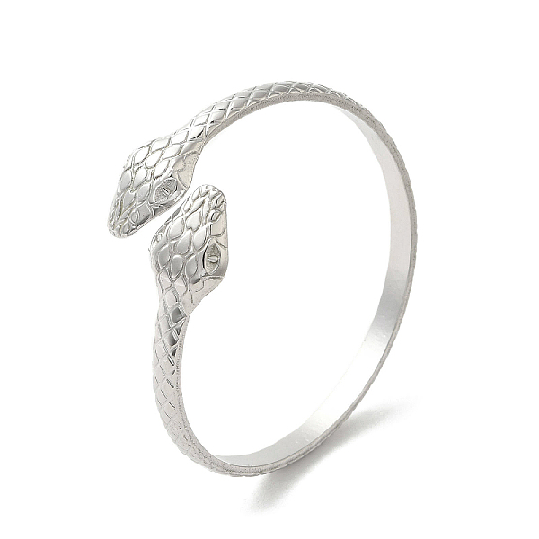 PandaHall 304 Stainless Steel Snake Cuff Bangles, Stainless Steel Color, Inner Diameter: 2 inch(5cm) 304 Stainless Steel Snake
PandaHall 304 Stainless Steel Snake Cuff Bangles, Stainless Steel Color, Inner Diameter: 2 inch(5cm) 304 Stainless Steel Snake