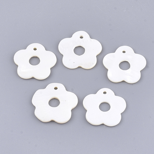 PandaHall Freshwater Shell Pendants, Flower, Seashell Color, 19~20x20~21x2mm, Hole: 1.6mm Freshwater Shell Flower
PandaHall Freshwater Shell Pendants, Flower, Seashell Color, 19~20x20~21x2mm, Hole: 1.6mm Freshwater Shell Flower