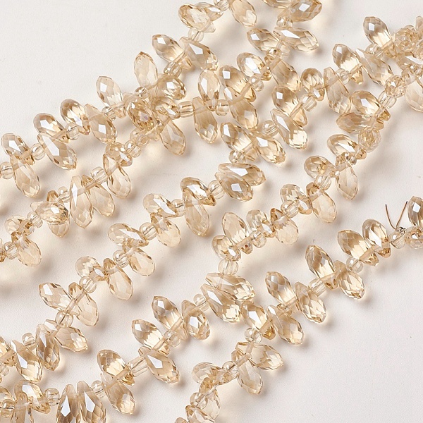 PandaHall Electroplate Glass Beads Strands, Top Drilled Beads, Full Rainbow Plated, Faceted, Teardrop, Bisque, 9x4mm, Hole: 1mm, 3x2mm..., Orange
PandaHall Electroplate Glass Beads Strands, Top Drilled Beads, Full Rainbow Plated, Faceted, Teardrop, Bisque, 9x4mm, Hole: 1mm, 3x2mm..., Orange