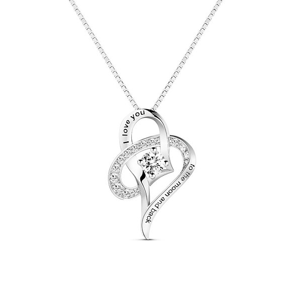 PandaHall TINYSAND Rhodium Plated 925 Sterling Silver Heart to Heart Necklace, with Cubic Zirconia, Platinum, 13.5 inch Sterling Silver..., Clear
PandaHall TINYSAND Rhodium Plated 925 Sterling Silver Heart to Heart Necklace, with Cubic Zirconia, Platinum, 13.5 inch Sterling Silver..., Clear