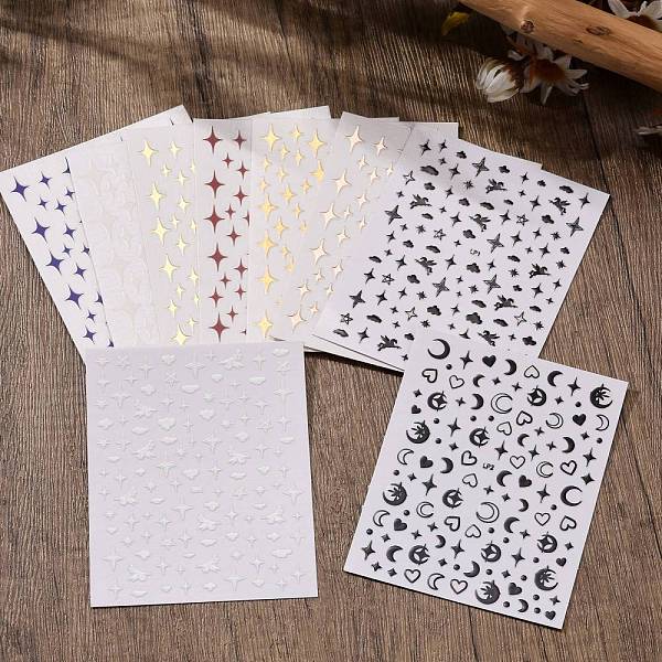 PandaHall Nail Art Stickers Decals, Self Adhesive, for Nail Tips Decorations, Star, Mixed Color, 10.1x7.9x0.04cm Paper Star Multicolor
PandaHall Nail Art Stickers Decals, Self Adhesive, for Nail Tips Decorations, Star, Mixed Color, 10.1x7.9x0.04cm Paper Star Multicolor