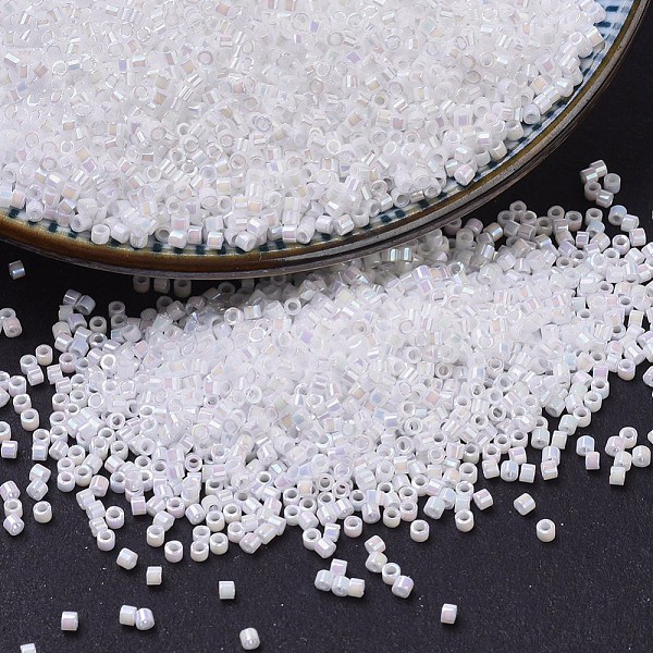 PandaHall MIYUKI Delica Beads Small, Cylinder, Japanese Seed Beads, 15/0, (DBS0202) White Pearl AB, 1.1x1.3mm, Hole: 0.7mm, about...
PandaHall MIYUKI Delica Beads Small, Cylinder, Japanese Seed Beads, 15/0, (DBS0202) White Pearl AB, 1.1x1.3mm, Hole: 0.7mm, about...