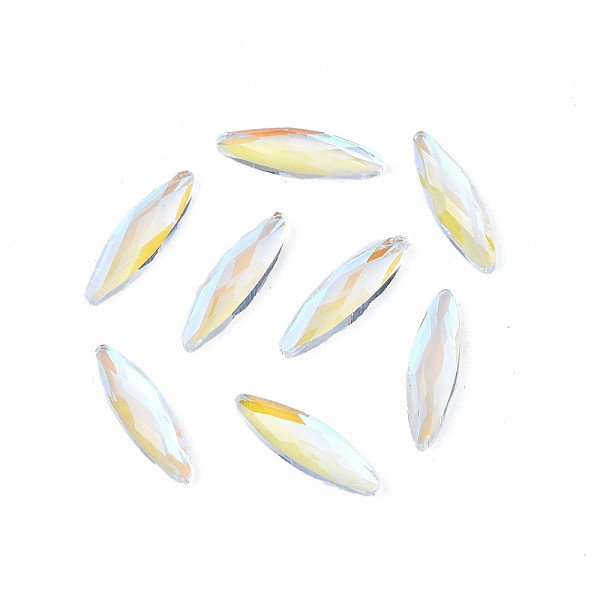 PandaHall Glass Rhinestone Cabochons, Nail Art Decoration Accessories, Faceted, Horse Eye, Clear AB, 11x3x1.5mm Glass Horse Eye White
PandaHall Glass Rhinestone Cabochons, Nail Art Decoration Accessories, Faceted, Horse Eye, Clear AB, 11x3x1.5mm Glass Horse Eye White