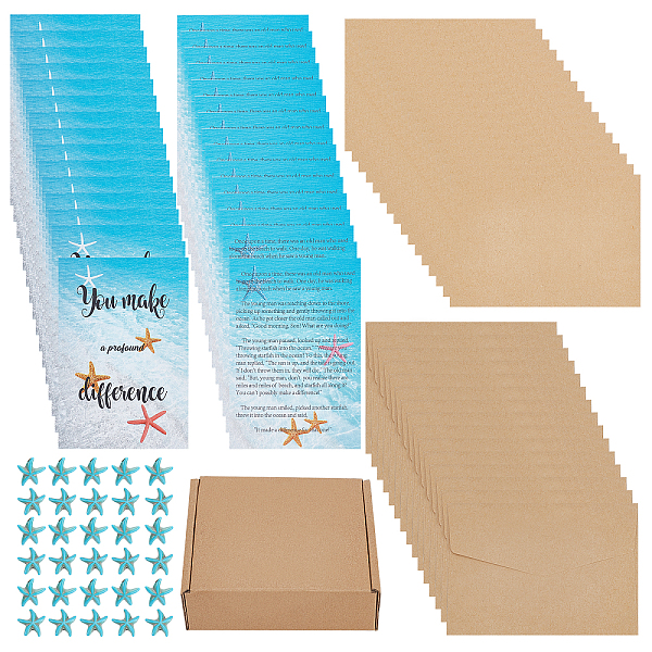 PandaHall SUNNYCLUE 90Pcs Starfish Story Gifts Bulk Mini Keepsake Appreciation Turquoise Stars Beads Starfish Story Card Starfish Stone...
PandaHall SUNNYCLUE 90Pcs Starfish Story Gifts Bulk Mini Keepsake Appreciation Turquoise Stars Beads Starfish Story Card Starfish Stone...