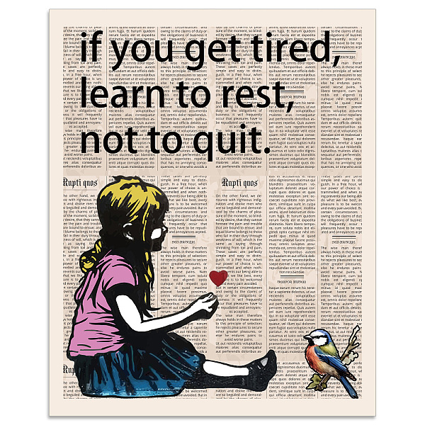 PandaHall arricraft 1 Pc Banksy Girl and Bird Wall Poster, Colorful Motivational Picture Print Unframed Dictionary Art Paper with Positive...
PandaHall arricraft 1 Pc Banksy Girl and Bird Wall Poster, Colorful Motivational Picture Print Unframed Dictionary Art Paper with Positive...
