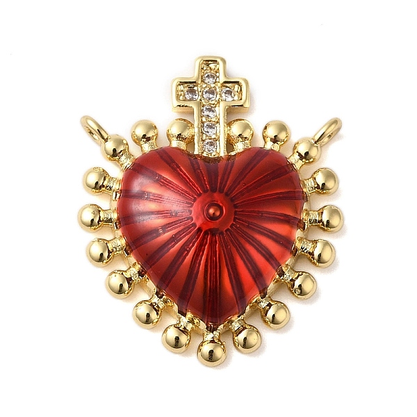 PandaHall Rack Plating Brass Micro Pave Clear Cubic Zirconia Pendants, with Enamel, Cadmium Free & Lead Free, Real 18K Gold Plated, Heart..., Red
PandaHall Rack Plating Brass Micro Pave Clear Cubic Zirconia Pendants, with Enamel, Cadmium Free & Lead Free, Real 18K Gold Plated, Heart..., Red