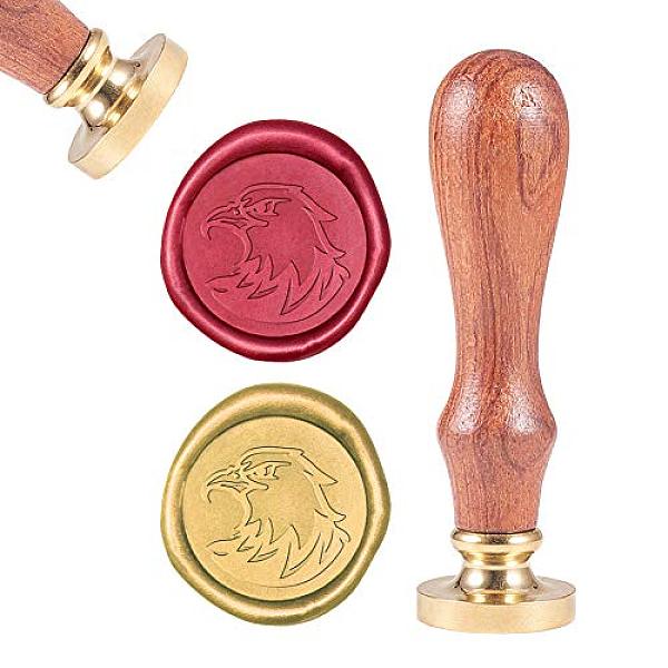 PandaHall DIY Scrapbook, Brass Wax Seal Stamp and Wood Handle Sets, Eagle, Golden, 8.9x2.5cm, Stamps: 25x14.5mm Brass
PandaHall DIY Scrapbook, Brass Wax Seal Stamp and Wood Handle Sets, Eagle, Golden, 8.9x2.5cm, Stamps: 25x14.5mm Brass