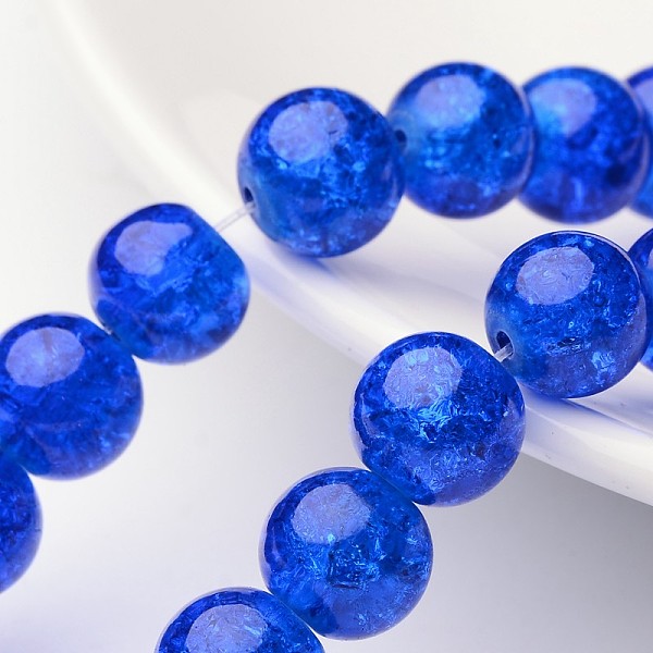 PandaHall 1Strand Blue Transparent Crackle Glass Round Beads Strands, 10mm, Hole: 1.3~1.6mm, about 80pcs/strand, 31.4 inch Glass Round Blue
PandaHall 1Strand Blue Transparent Crackle Glass Round Beads Strands, 10mm, Hole: 1.3~1.6mm, about 80pcs/strand, 31.4 inch Glass Round Blue