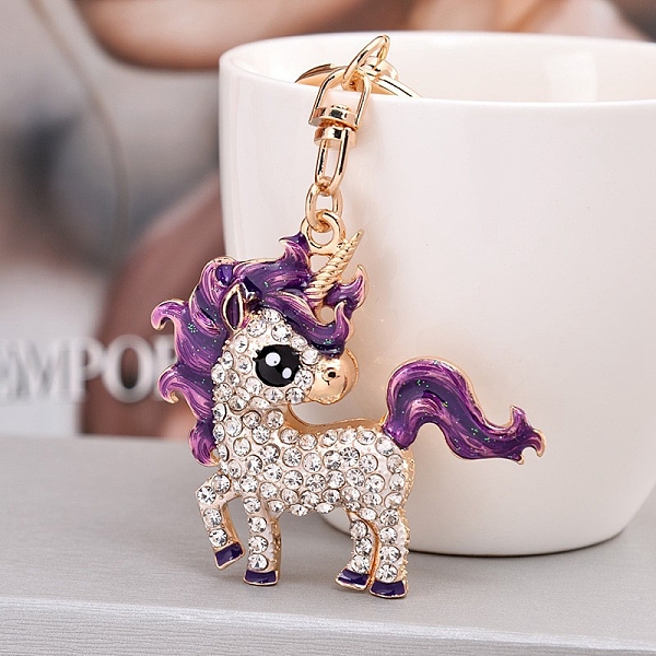 PandaHall Alloy Rhinestone Keychains, with Enamel, Unicorn, Purple, 4.5x4.2cm Alloy Rhinestone+Enamel Unicorn Purple
PandaHall Alloy Rhinestone Keychains, with Enamel, Unicorn, Purple, 4.5x4.2cm Alloy Rhinestone+Enamel Unicorn Purple