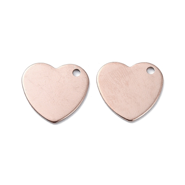 PandaHall 201 Stainless Steel Charms, Heart Charms, Rose Gold, 13.5x14x1mm, Hole: 1.5mm 201 Stainless Steel Heart
PandaHall 201 Stainless Steel Charms, Heart Charms, Rose Gold, 13.5x14x1mm, Hole: 1.5mm 201 Stainless Steel Heart