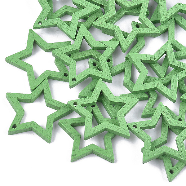 PandaHall Painted Poplar Wood Pendants, Star, Light Green, 24.5x24.5x2.5mm, Hole: 1.2mm Wood Star Green
PandaHall Painted Poplar Wood Pendants, Star, Light Green, 24.5x24.5x2.5mm, Hole: 1.2mm Wood Star Green