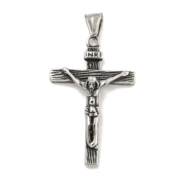 PandaHall 316 Surgical Stainless Steel Pendants, Crucifix Cross Charm, Antique Silver, 49.5x31.5x10mm, Hole: 4x9mm 316 Surgical Stainless...
PandaHall 316 Surgical Stainless Steel Pendants, Crucifix Cross Charm, Antique Silver, 49.5x31.5x10mm, Hole: 4x9mm 316 Surgical Stainless...