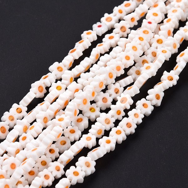 PandaHall Handmade Millefiori Glass Bead Strands, Flower, Orange, 5.5~8x2.5mm, Hole: 1mm, about 64~67pcs/strand, 15.75 inch~16.34 inch...
PandaHall Handmade Millefiori Glass Bead Strands, Flower, Orange, 5.5~8x2.5mm, Hole: 1mm, about 64~67pcs/strand, 15.75 inch~16.34 inch...