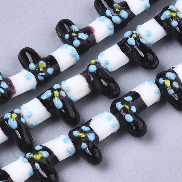PandaHall Handmade Lampwork Beads Strands, Christmas stocking, for Christmas, Black, 15~16x14x8~9mm, Hole: 1.8mm, about 30pcs/Strand, 16.93...
PandaHall Handmade Lampwork Beads Strands, Christmas stocking, for Christmas, Black, 15~16x14x8~9mm, Hole: 1.8mm, about 30pcs/Strand, 16.93...