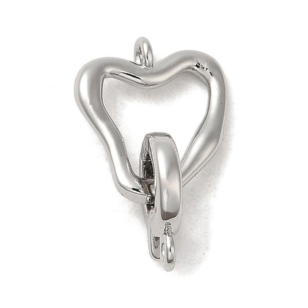 PandaHall Brass Fold Over Clasps, Heart, Real Platinum Plated, Heart: 12x13.5x2mm, Hole: 1.2mm; Clasp: 10.5x8x2mm, Hole: 1.2mm Brass
PandaHall Brass Fold Over Clasps, Heart, Real Platinum Plated, Heart: 12x13.5x2mm, Hole: 1.2mm; Clasp: 10.5x8x2mm, Hole: 1.2mm Brass