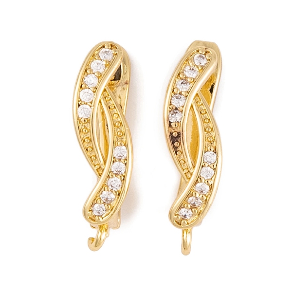 PandaHall Rack Plating Brass Cubic Zirconia Hoop Earring Findings, Cadmium Free & Lead Free, Long-Lasting Plated, Real 18K Gold Plated...
PandaHall Rack Plating Brass Cubic Zirconia Hoop Earring Findings, Cadmium Free & Lead Free, Long-Lasting Plated, Real 18K Gold Plated...