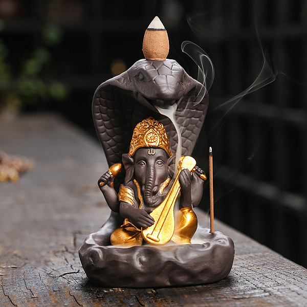 PandaHall Porcelain Snake Backflow Incense Burner Smoke Incense Holder, Creative Aromatherapy Burner Ornament Home Decor, Gold, 90x85x123mm...
PandaHall Porcelain Snake Backflow Incense Burner Smoke Incense Holder, Creative Aromatherapy Burner Ornament Home Decor, Gold, 90x85x123mm...