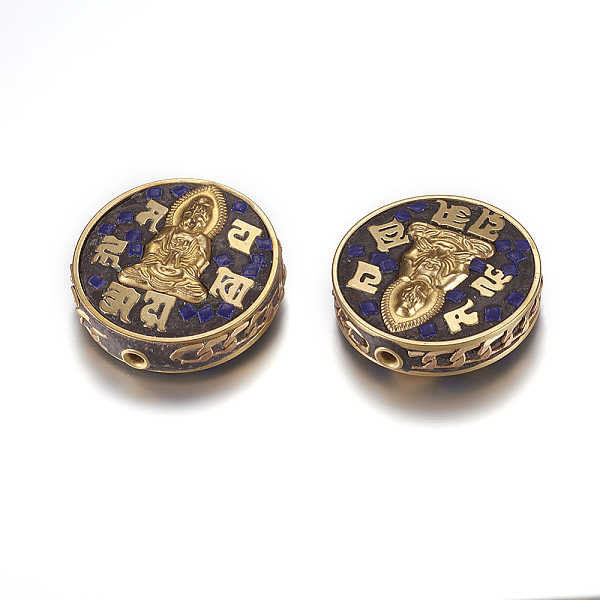 PandaHall Handmade Indonesia Beads, with Brass Findings, Nickel Free, Flat Round with Guan Yin, Goddess of Mercy, Raw(Unplated), Blue...
PandaHall Handmade Indonesia Beads, with Brass Findings, Nickel Free, Flat Round with Guan Yin, Goddess of Mercy, Raw(Unplated), Blue...