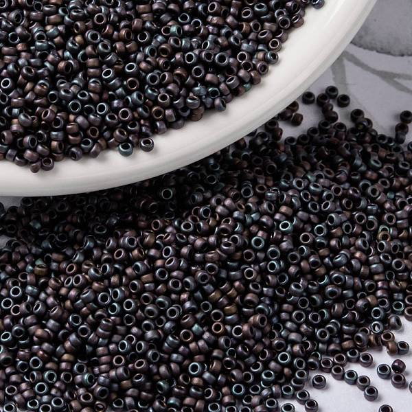 PandaHall MIYUKI Round Rocailles Beads, Japanese Seed Beads, 15/0, (RR2005) Matte Metallic Dark RaspbeRRy Iris, 1.5mm, Hole: 0.7mm, about..., Purple
PandaHall MIYUKI Round Rocailles Beads, Japanese Seed Beads, 15/0, (RR2005) Matte Metallic Dark RaspbeRRy Iris, 1.5mm, Hole: 0.7mm, about..., Purple