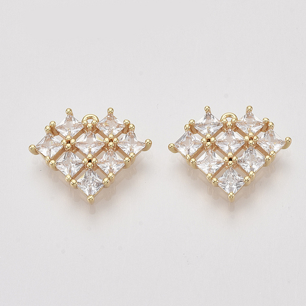 PandaHall Brass Micro Pave Cubic Zirconia Pendants, Heart, Clear, Nickel Free, Real 18K Gold Plated, 14x17x3mm, Hole: 1mm Brass+Cubic...
PandaHall Brass Micro Pave Cubic Zirconia Pendants, Heart, Clear, Nickel Free, Real 18K Gold Plated, 14x17x3mm, Hole: 1mm Brass+Cubic...