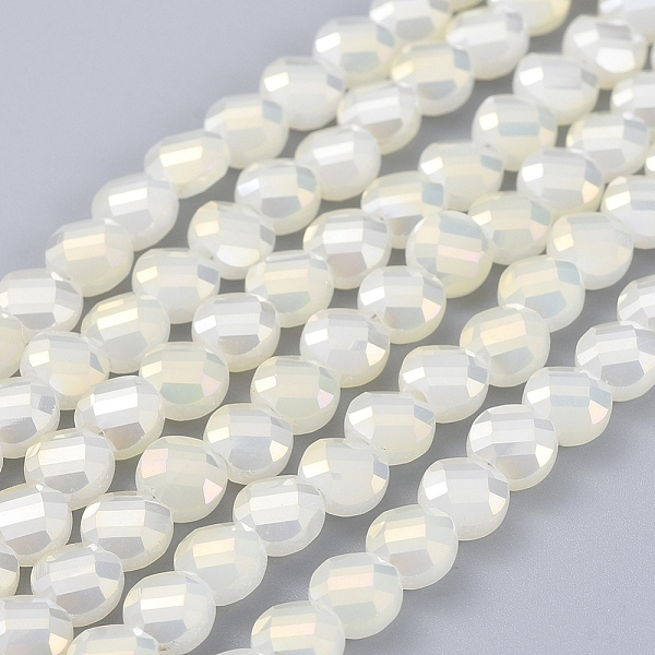 PandaHall Electroplate Glass Beads Strands, Faceted, Flat Round, Full Rainbow Plated, Light Yellow, 6x4mm, Hole: 1.2mm, about 100pcs/Strand...
PandaHall Electroplate Glass Beads Strands, Faceted, Flat Round, Full Rainbow Plated, Light Yellow, 6x4mm, Hole: 1.2mm, about 100pcs/Strand...