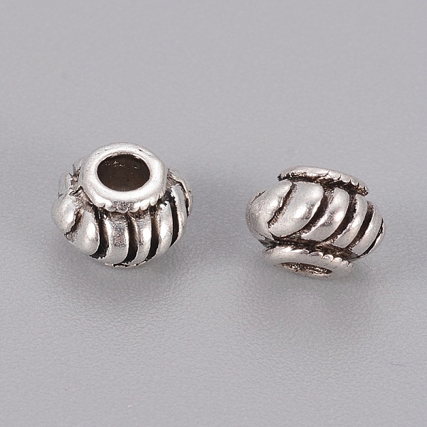 PandaHall Tibetan Style Spacer Beads, Cadmium Free & Nickel Free & Lead Free, Rondelle, Antique Silver, 6x4mm, Hole: 2mm Alloy Rondelle
PandaHall Tibetan Style Spacer Beads, Cadmium Free & Nickel Free & Lead Free, Rondelle, Antique Silver, 6x4mm, Hole: 2mm Alloy Rondelle